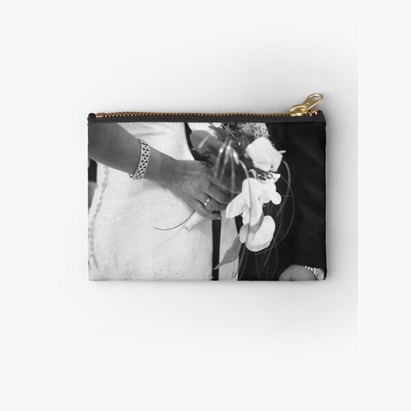 Item preview, Bride and groom holding black and white wedding photograph designed and sold by edwardolive.