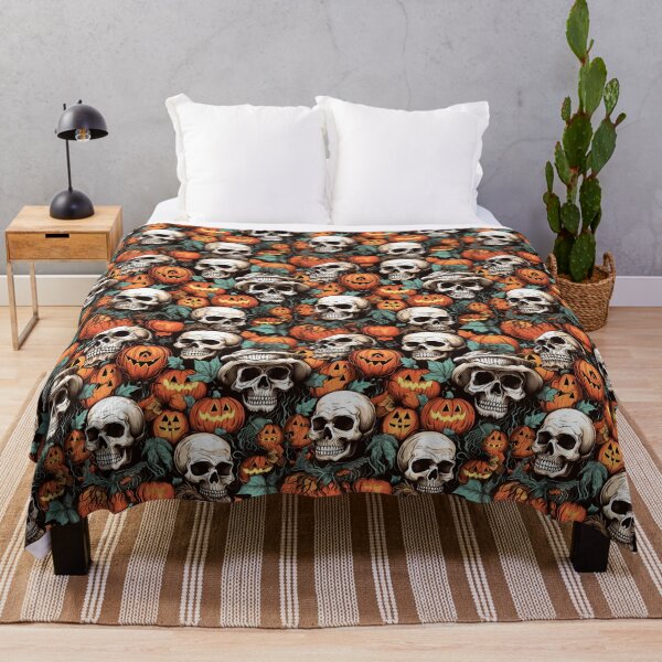 Item preview, Halloween Skulls and Pumpkins Vintage designed and sold by Vindbult.