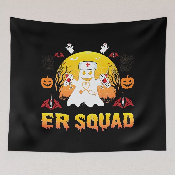 Item preview, ER Squad Pumpkin funny Halloween Emergency Room Nurse Spooky designed and sold by Robertsonartist.