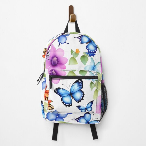 Item preview, butterfly with watercolor flowers designed and sold by Nada2446.