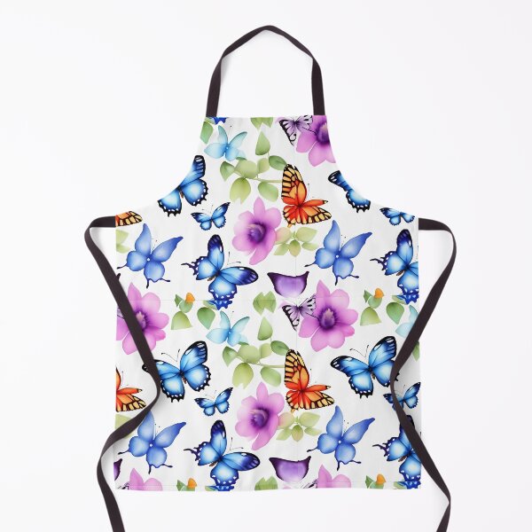Item preview, butterfly with watercolor flowers designed and sold by Nada2446.