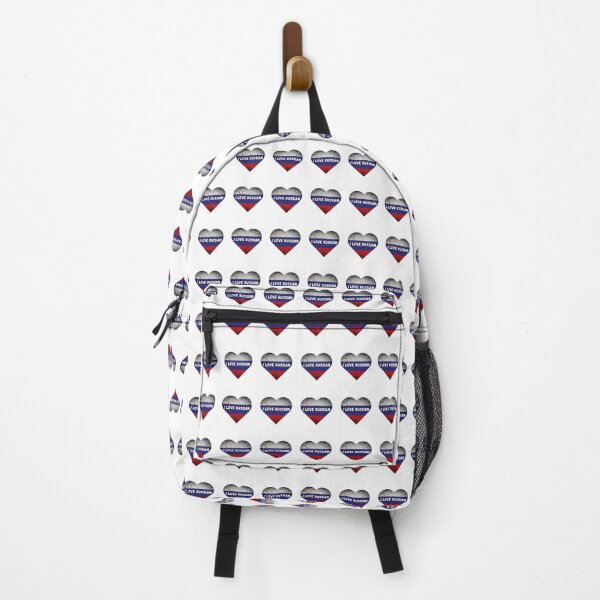Item preview, I love Russian, heart with Russian flag designed and sold by language-des.