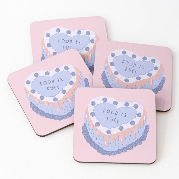Item preview, Food Is Fuel Cake Sticker designed and sold by Psychopasta.