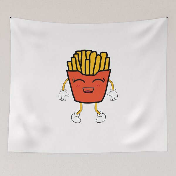 Item preview, Cute French Fries kawaii fries designed and sold by Click-Like.