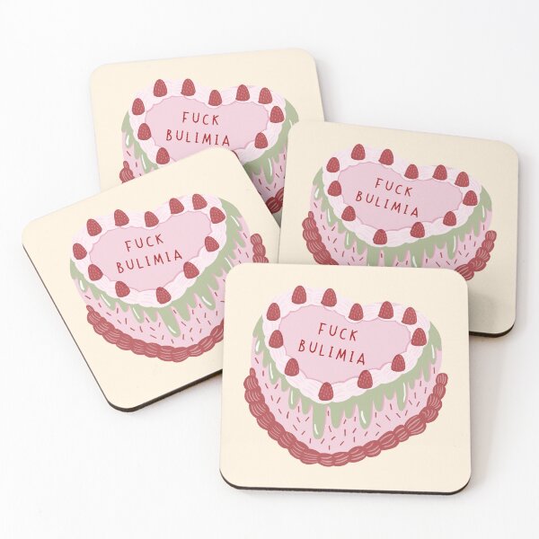 Item preview, Fuck Bulimia Cake Sticker designed and sold by Psychopasta.