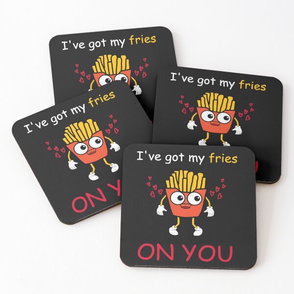 Item preview, fries pun Kawaii Character designed and sold by Click-Like.
