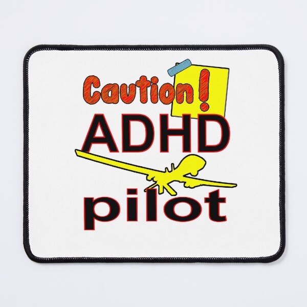 Item preview, Caution! ADHD Drone UAV Aerial Pilot designed and sold by Everyday365.