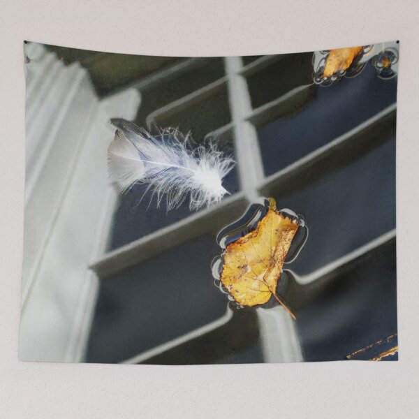 Item preview, Floating Feather and Leaves designed and sold by Jaeda DeWalt.