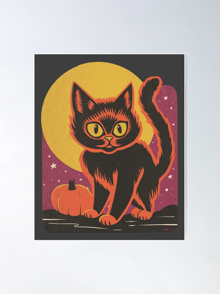 【CAT】　vintage poster Original Vintage Black Cat Firecrackers Advertisement | eBay
