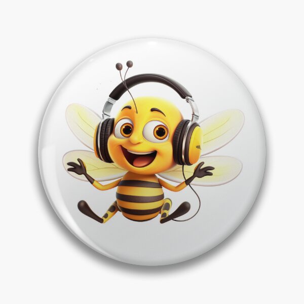 Item preview, Funny Bee listening to music designed and sold by PrzemekJAS.