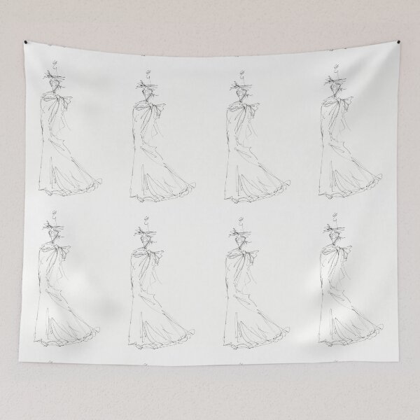 Item preview, Bosquejo de tinta de moda 8 designed and sold by Praline Creative.