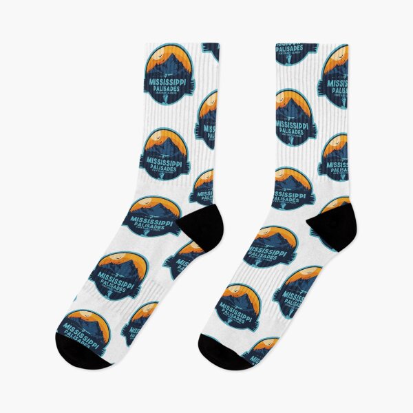 Item preview, Mississippi Palisades State Park, Illinois Souvenir Retro Vintage Sunset Badge designed and sold by mountainfad.