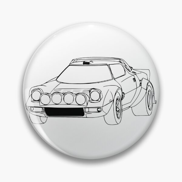 Item preview, Lancia Stratos HF - Rally Fan Art - Line Art designed and sold by CarCartoonItaly.