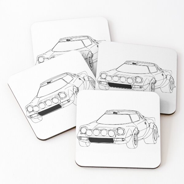 Item preview, Lancia Stratos HF - Rally Fan Art - Line Art designed and sold by CarCartoonItaly.