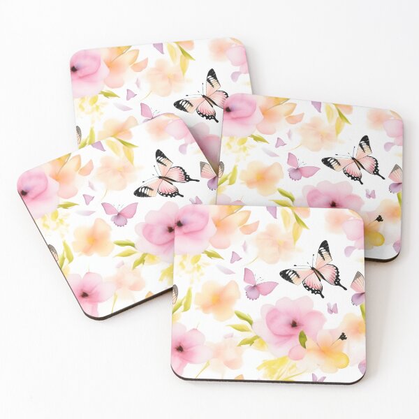 Item preview,  butterfly with flowers pastel designed and sold by Nada2446.