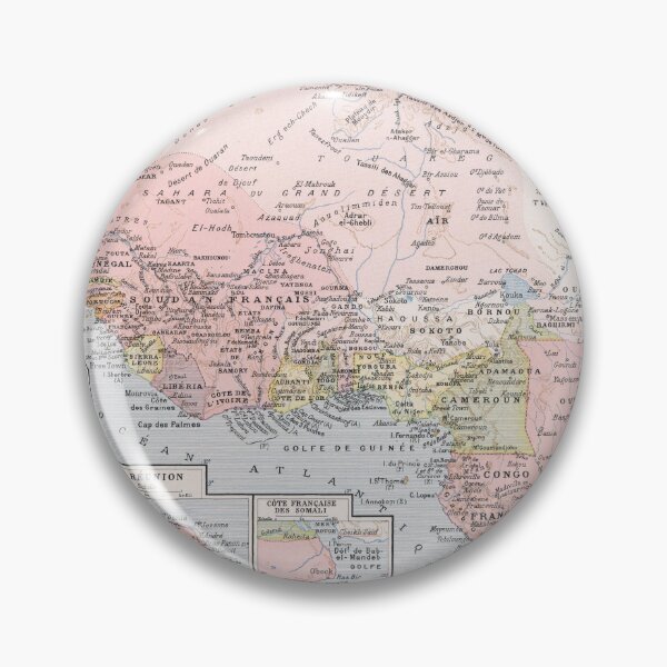 Item preview, Vintage French Colonies of Africa Map (1900) designed and sold by BravuraMedia.