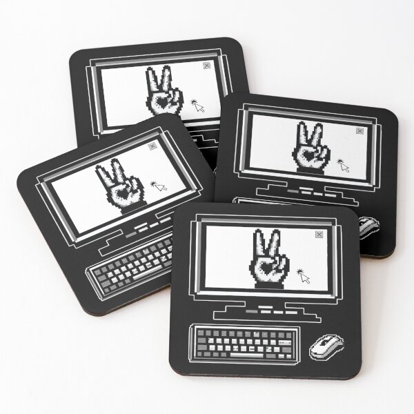 Item preview, Pixel Retro PC Peace Sign designed and sold by OB Print.