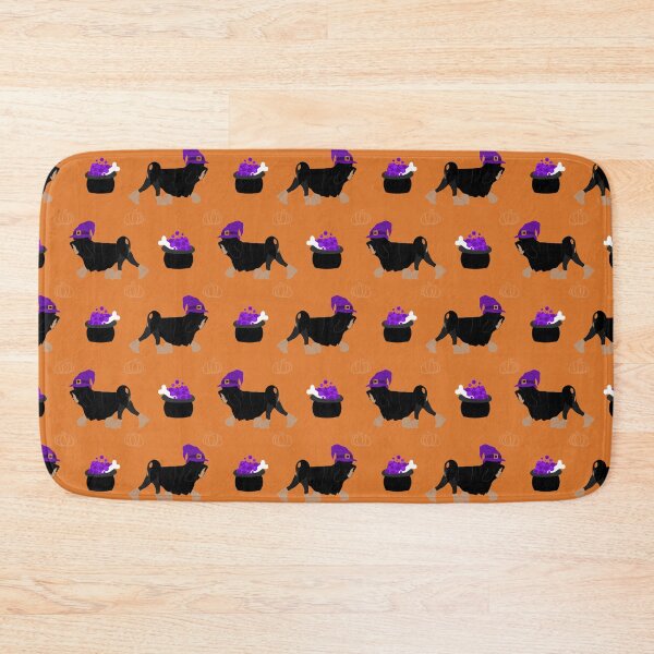 Item preview, Witchy Lowchen Pattern - Black and Tan designed and sold by Annie Rishor.