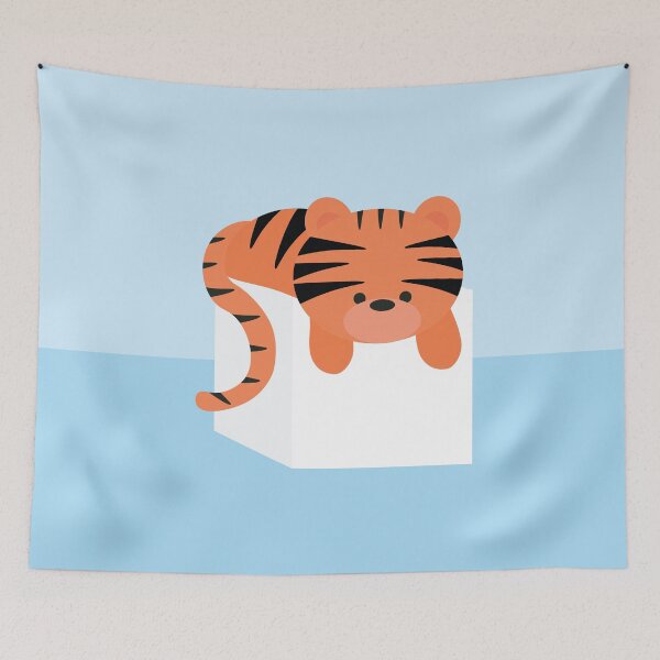 Item preview, Tiger On Sugar Cube designed and sold by sweetheartgrams.