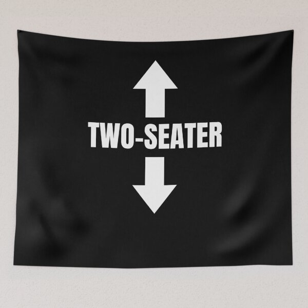 Item preview, funny two-seater idea arrow up and arrow down  designed and sold by ArtfulWhimsy007.