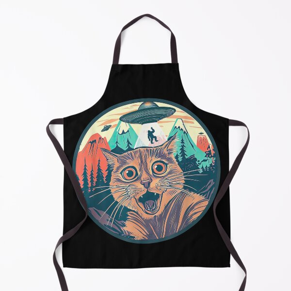 Item preview, Funny Cat Alien UFO Extraterrestrial Kittens designed and sold by ttuniques.