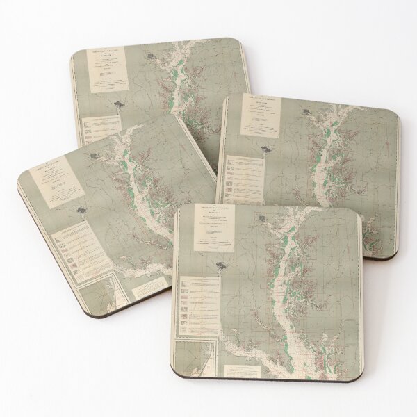 Item preview, Vintage Chesapeake Bay Shellfish Concentrations Map (1912) designed and sold by BravuraMedia.