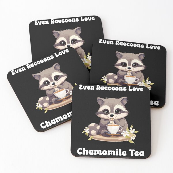 Item preview, Even Raccoons Love Chamomile Tea designed and sold by PiggyBoxer.