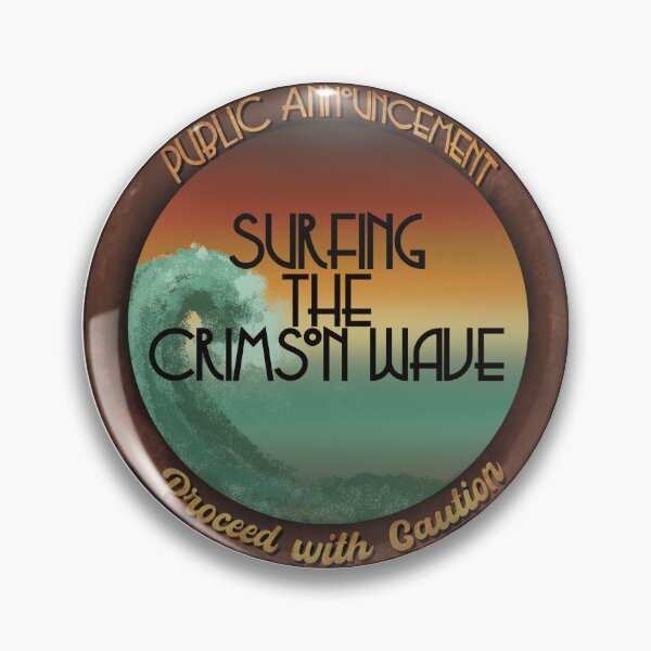 Item preview, Surfing the Crimson Wave - Novelty period gift for women designed and sold by Rikas-art.