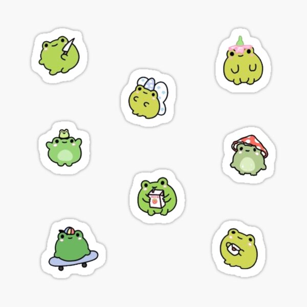 Aperçu de l'œuvre Grosse meute de grenouilles créée et vendue par eemilystickers.