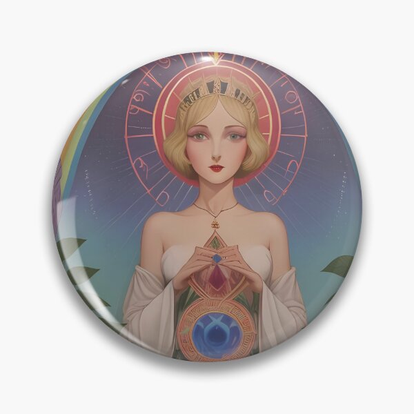 Item preview, roseacrucian poster lady 2 designed and sold by bugsncommercial.