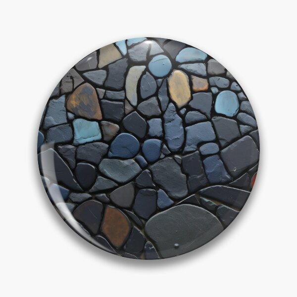 Item preview, Dark stone mosaic art print designed and sold by dcrc.