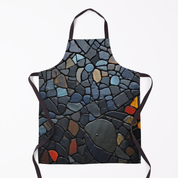 Item preview, Dark stone mosaic art print designed and sold by dcrc.