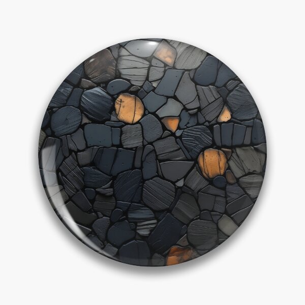 Item preview, dark stone mosaic art print designed and sold by dcrc.