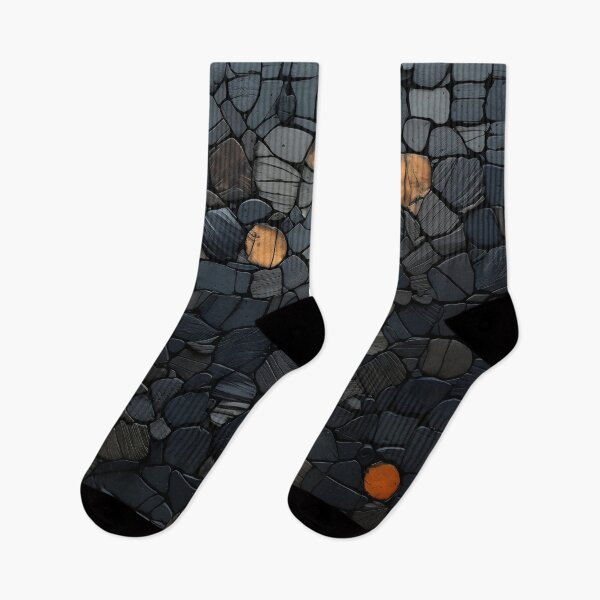 Item preview, dark stone mosaic art print designed and sold by dcrc.