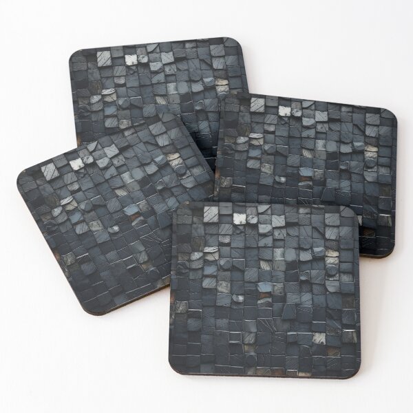 Item preview, dark stone mosaic art print designed and sold by dcrc.