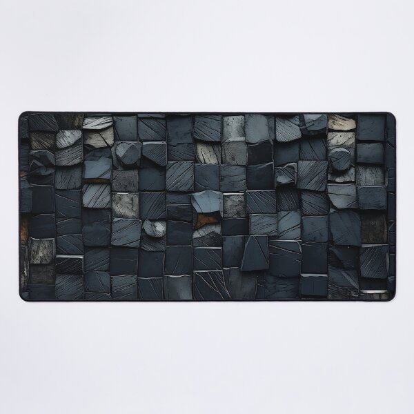 Item preview, dark stone mosaic art print designed and sold by dcrc.