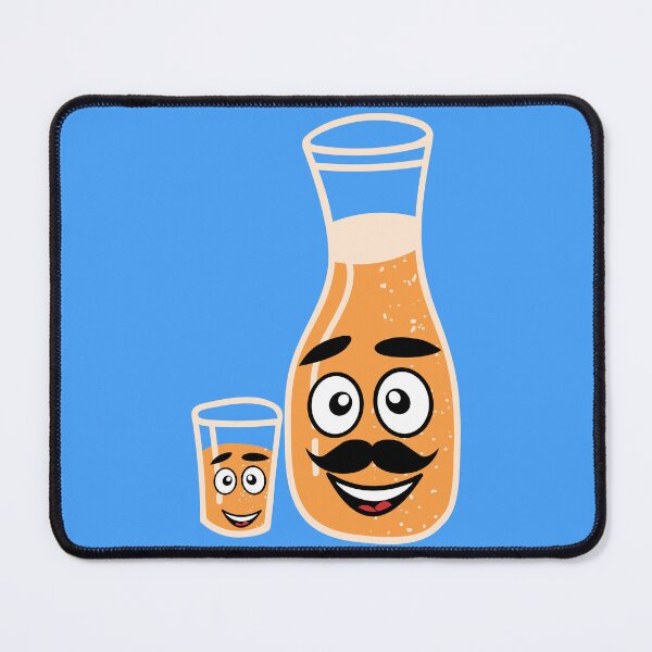 Item preview, Refreshing Orange Juice Art - Bottle & Cup Illustration designed and sold by OrangeMG.