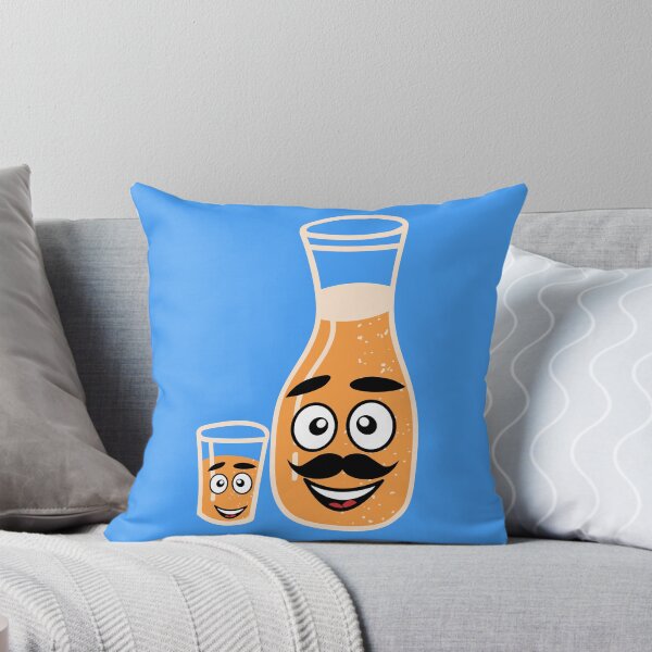 Item preview, Refreshing Orange Juice Art - Bottle & Cup Illustration designed and sold by OrangeMG.