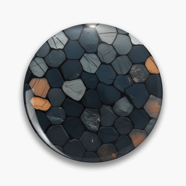 Item preview, dark stone mosaic art print designed and sold by dcrc.