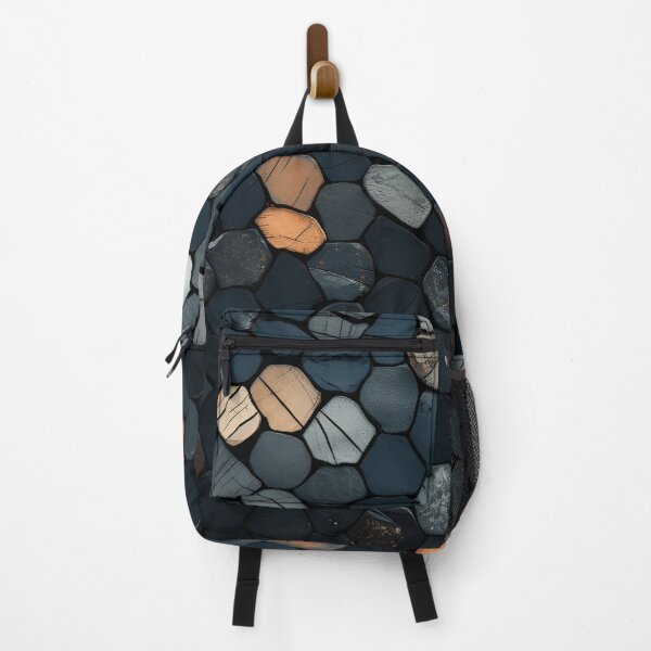 Item preview, dark stone mosaic art print designed and sold by dcrc.