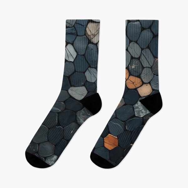 Item preview, dark stone mosaic art print designed and sold by dcrc.