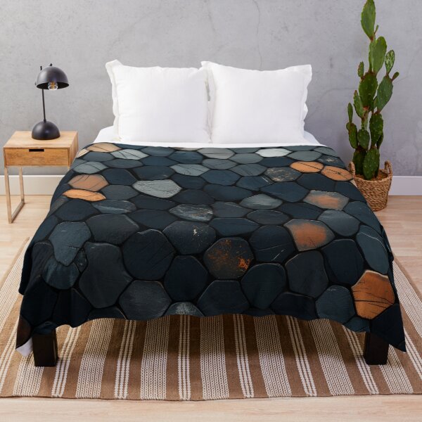 Item preview, dark stone mosaic art print designed and sold by dcrc.