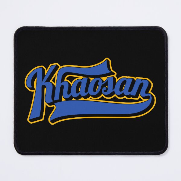 Item preview, Khaosan Road Bangkok - Backpacker's Paradise | Vintage lettering logo designed and sold by Boogosh.