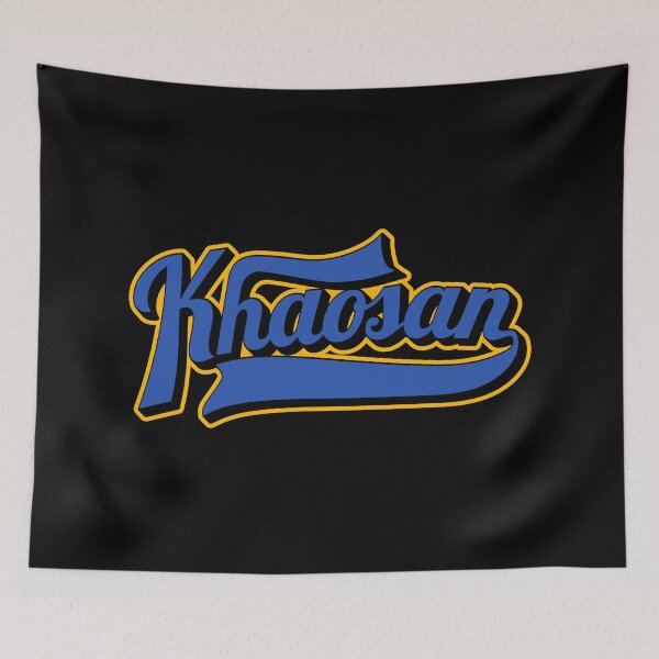 Item preview, Khaosan Road Bangkok - Backpacker's Paradise | Vintage lettering logo designed and sold by Boogosh.