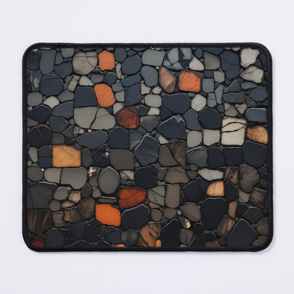 Item preview, Dark stone mosaic art print designed and sold by dcrc.