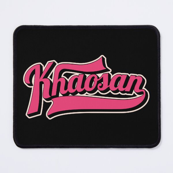 Item preview, Khaosan Road Bangkok - Backpacker's Paradise | Vintage lettering logo designed and sold by Boogosh.