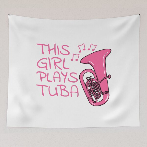 Item preview, This Girl Plays Tuba, Tubaist, Female Brass Musician designed and sold by doodlerob.
