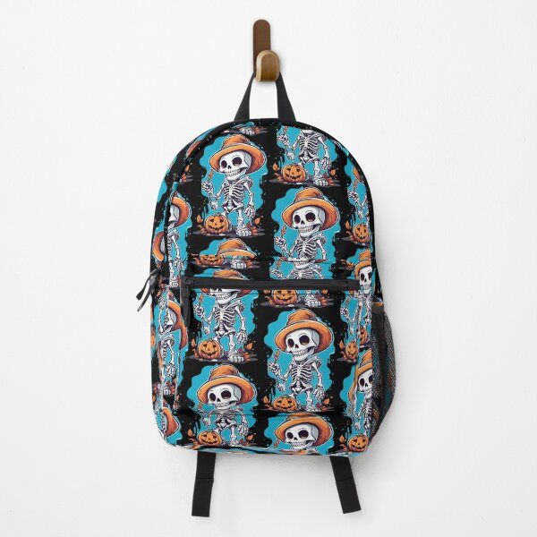 Item preview, Boo Skeletor with orange pumpkin halloween digital draw designed and sold by artesis.