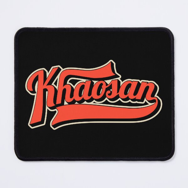 Item preview, Khaosan Road Bangkok - Backpacker's Paradise | Vintage lettering logo designed and sold by Boogosh.