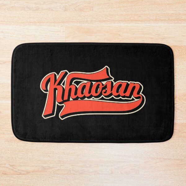 Item preview, Khaosan Road Bangkok - Backpacker's Paradise | Vintage lettering logo designed and sold by Boogosh.